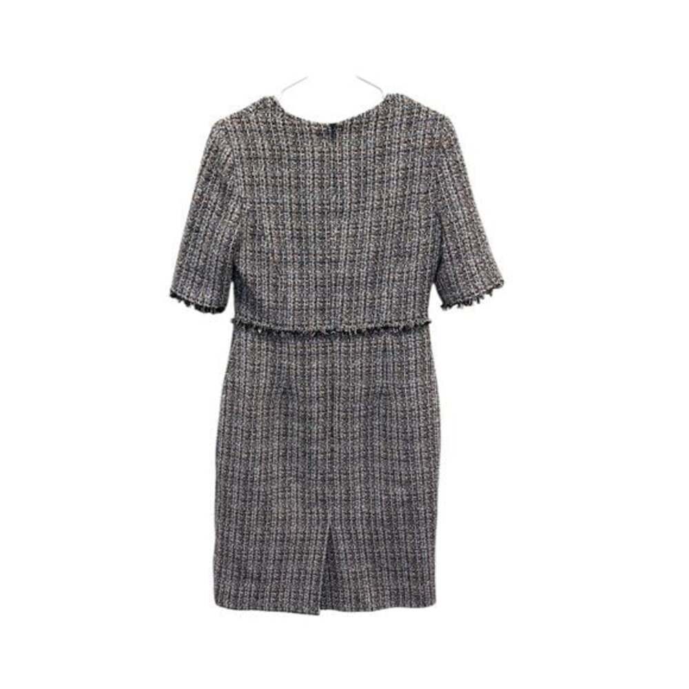 Hobbs London Jessie Tweed Sheath Dress Short Sleeve Career Fringe Size 6 - Picture 3 of 5